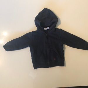 Petit Bateau Navy Hoodie 18M